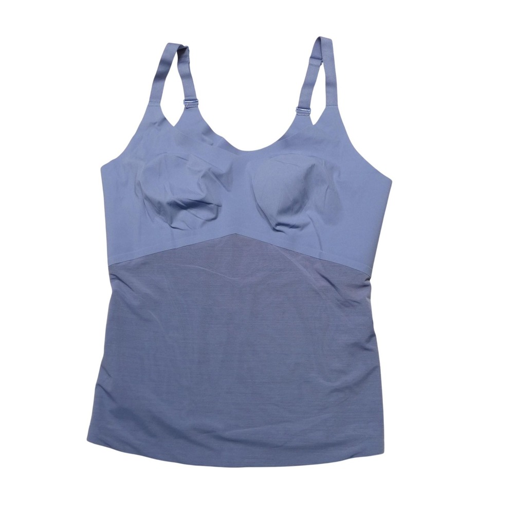 Honeylove Shapewear Tank Womens 3X Blue Mesh Shaping Camisole Stretch Slimming
